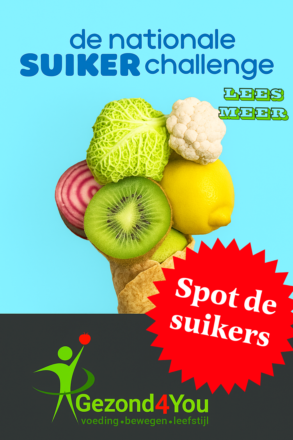 1 suiker